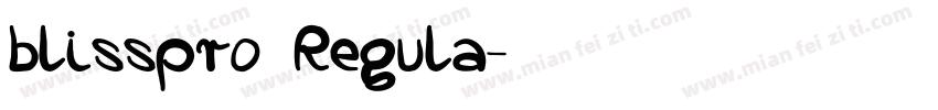 blisspro Regula字体转换
